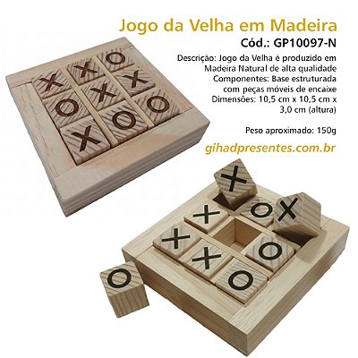 Jogo da Velha em Madeira