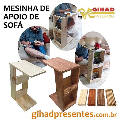 MESINHA de APOIO de SOFA de MADEIRA