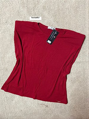 Blusa feminina musclee tee de malha canelada confort - Ref 66.03