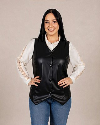 Colete Feminino de Tecido PU Dublado Qechua - Ref 77.12