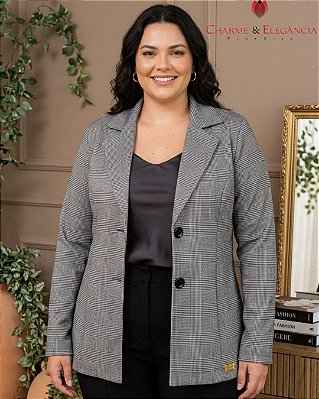 Blazer Feminino em Jacquard - Ref. 00.12
