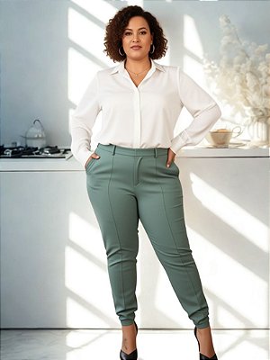 Calça Feminina de Tecido Alfaiataria Premium - Ref 74.102