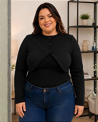 Bolero De Moletom Três Cabos - Ref 49.135