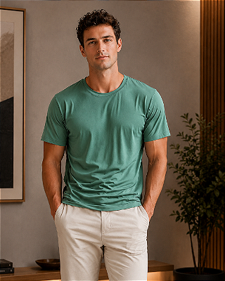 Camiseta Masculina de Malha Liganete - Ref 00.25