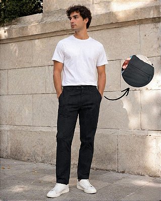 Calça Masculina Tradicional de Malha Premium Brunelo - Ref 36.100