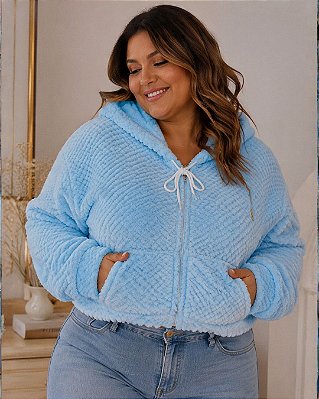 Jaqueta Feminina de Ted Sonho Meu com Bolso Canguru - Ref 75.406