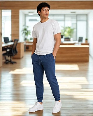 Calça de Moletom Dois Cabos Austral com Bolso Faca e Punho -Ref 38.109