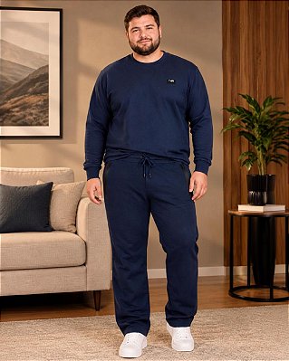 Calça Masculina de Molicotton com Zíper Refletivo no Bolso - Ref 34.102