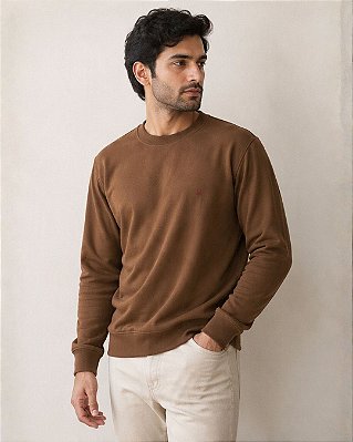 Blusão Gola Careca Masculino de Moletom Três Cabos Confort - Ref 38.04