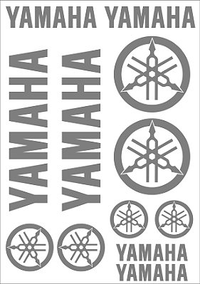 Cartela de Adesivos Yamaha
