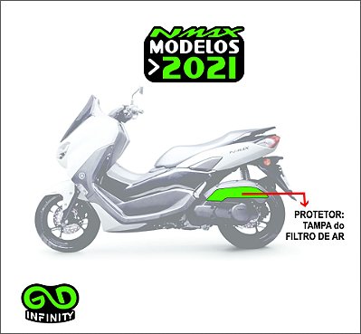 Adesivo Protetor Tampa Filtro De Ar Nmax 2021