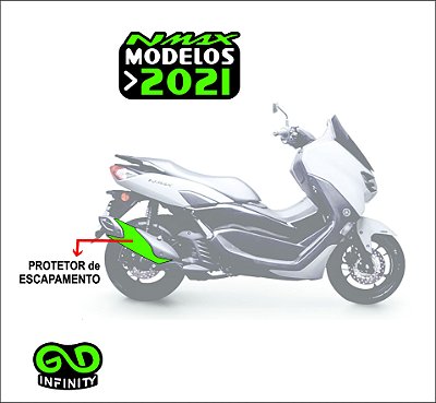 Adesivo Protetor De Escapamento Nmax 2021