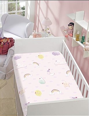 Manta Dyuri Baby Estampada Rosa Jolitex 90cm x 1,10m