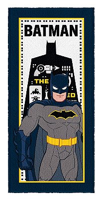 Toalha Felpuda Banho Batman Lepper 60 x 1,20 m