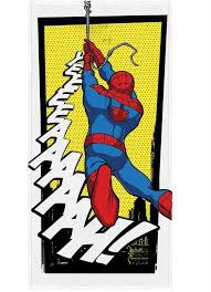 Toalha Felpuda Banho Spider Man Lepper 60 x 1,20 m