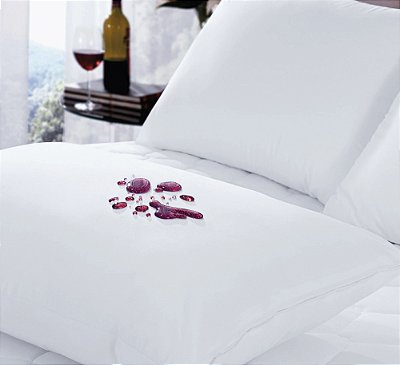 Protetor Impermeável Travesseiro King Cotton Branco 90cm x 50cm