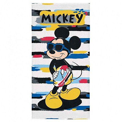Toalha Aveludada Banho Mickey 70x140cm - Lepper