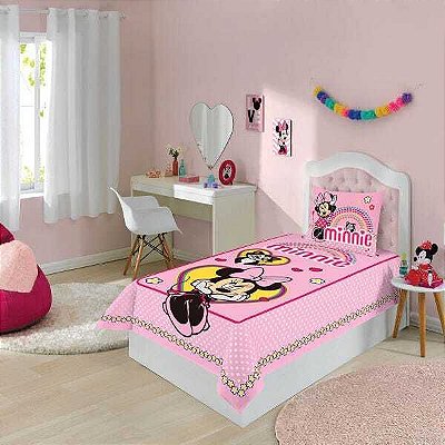 Jogo de Cama Solteiro Minnie 2 peças Lepper