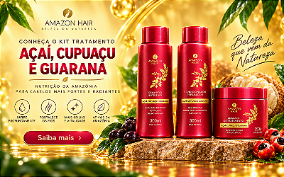 Açai, cupuaçu e guarana