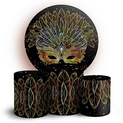 KIT Redondo e Trio - Carnaval - Sublimado 3D