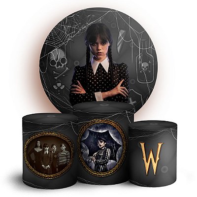 KIT Redondo e Trio - Wandinha - Sublimado 3D