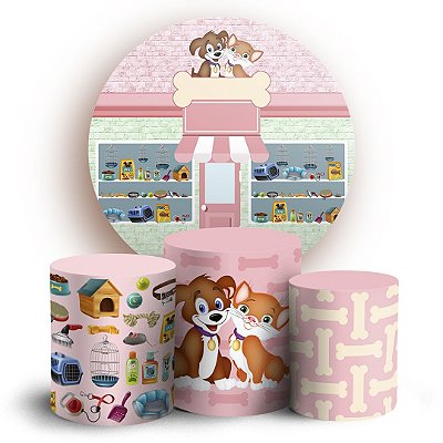 KIT Redondo e Trio - Pet Shop - Sublimado 3D