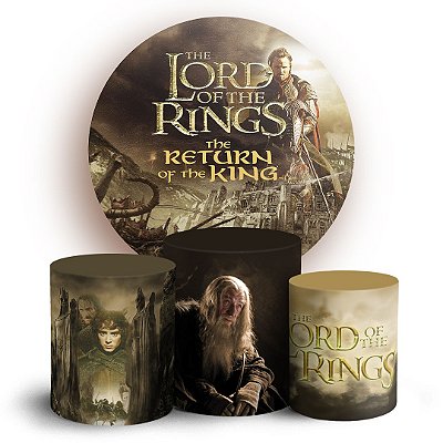 KIT Redondo e Trio - O Senhor dos Anéis - Sublimado 3D