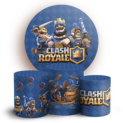 KIT Redondo e Trio - Clash Royale - Sublimado 3D