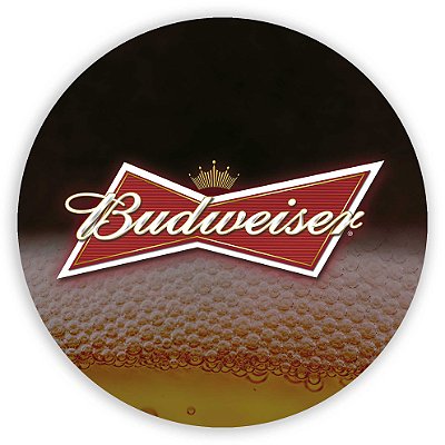 Painel Redondo - Budweiser - Sublimado 3D