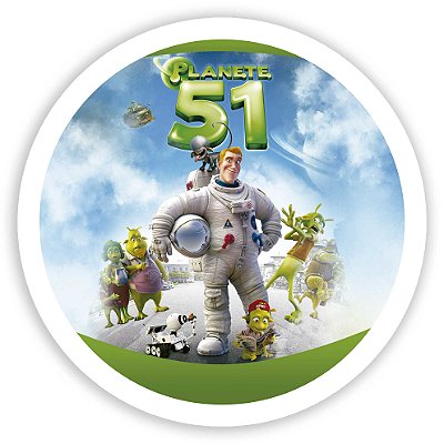 Painel Redondo - Planeta 51 - Sublimado 3D