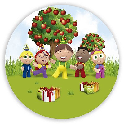 Painel Redondo - Os Pequerruchos - Sublimado 3D