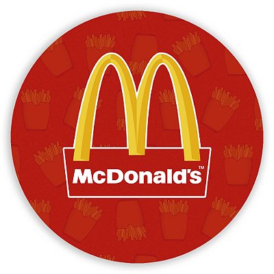 Painel Redondo - McDonalds - Sublimado 3D
