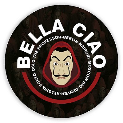 Painel Redondo - La Casa de Papel - Sublimado 3D