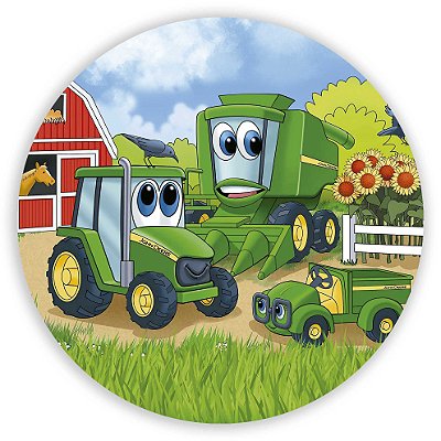 Painel Redondo - Johnny Tractor e Amigos - Sublimado 3D