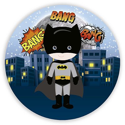Painel Redondo - Batman Cute - Sublimado 3D