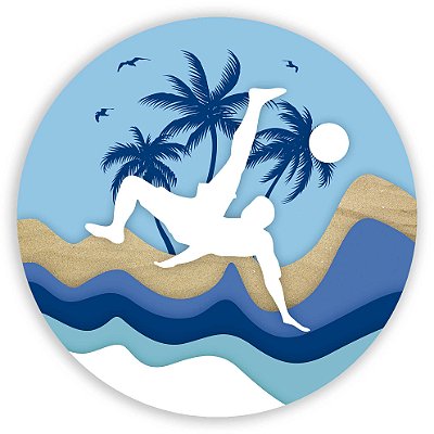 Painel Redondo - Futevôlei - Sublimado 3D