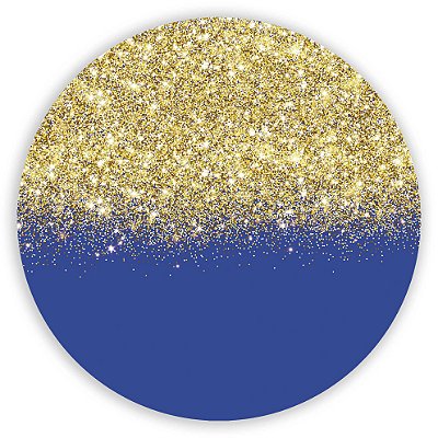 Painel Redondo - Glitter Royal - Sublimado 3D