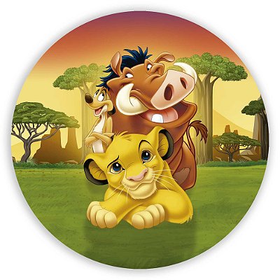 Painel Redondo - Rei Leão - Sublimado 3D