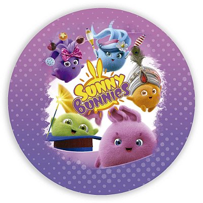 Painel Redondo - Sunny Bunnies - Sublimado 3D