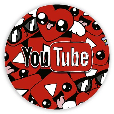 Painel Redondo - YouTube - Sublimado 3D