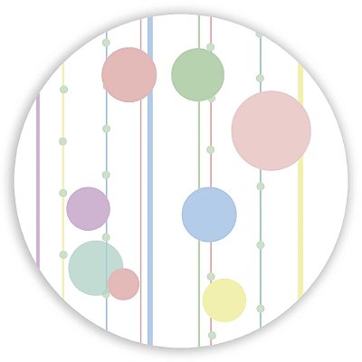 Painel Redondo - Aquarela - Sublimado 3D