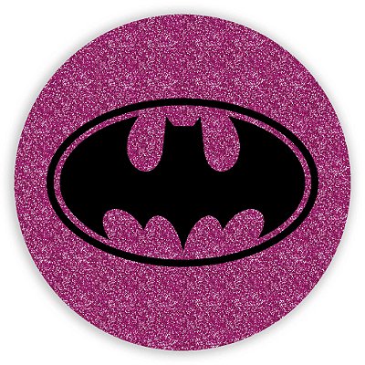 Painel Redondo - Batman Glitter - Sublimado 3D