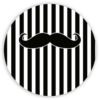 Painel Redondo - Bigode - Sublimado 3D