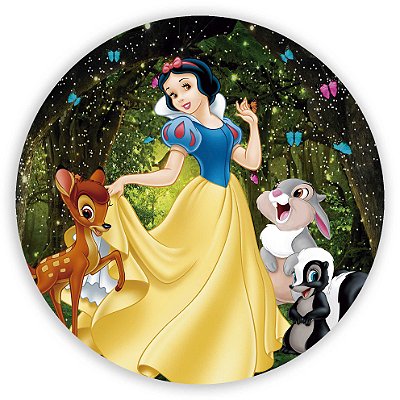 Painel Redondo - Branca de Neve - Sublimado 3D