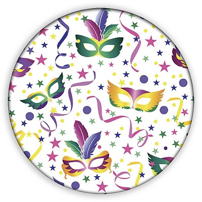 Painel Redondo - Carnaval - Sublimado 3D