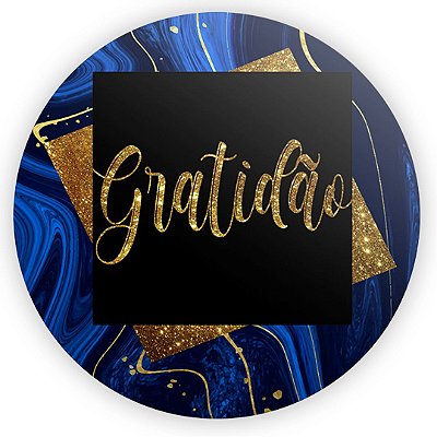 Capa Painel Redondo Sublimado - Gratidão