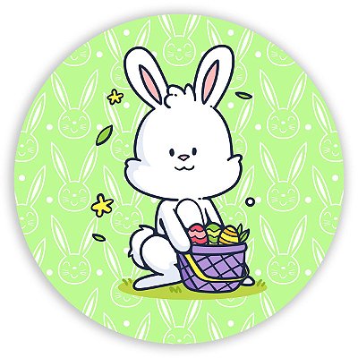 Painel Redondo - Páscoa - Sublimado 3D