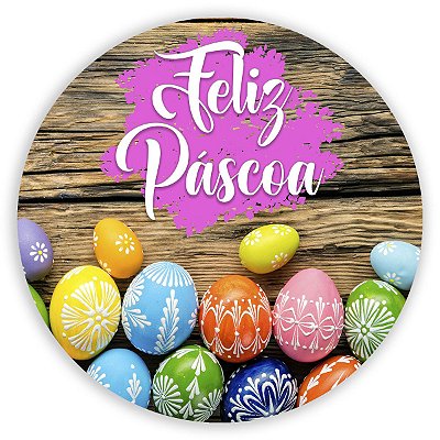 Painel Redondo - Páscoa - Sublimado 3D