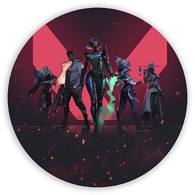 Painel Redondo - Valorant  - Sublimado 3D