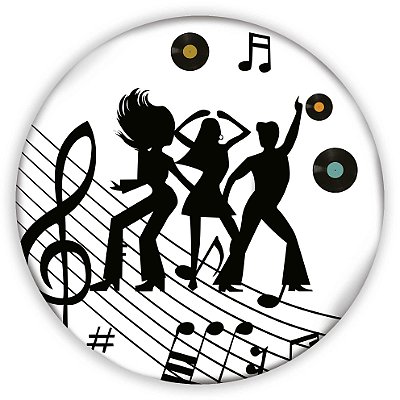 Painel Redondo - Discoteca - Sublimado 3D